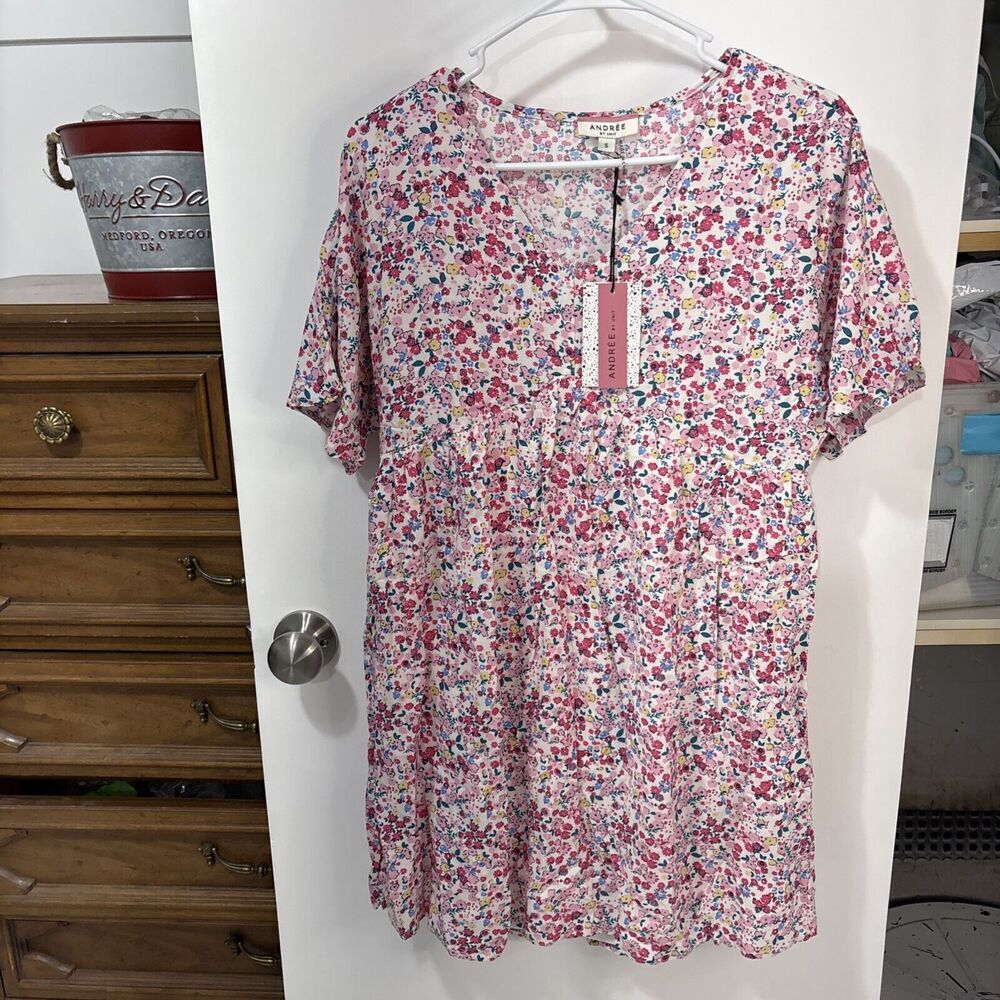 Andrew By‎ Unit Babydoll Dress Sz Small New W Tags